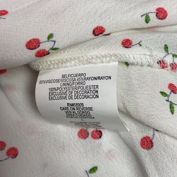 NWT GB Cherry Print #736 Twist Front Dress - Picture 5 of 8